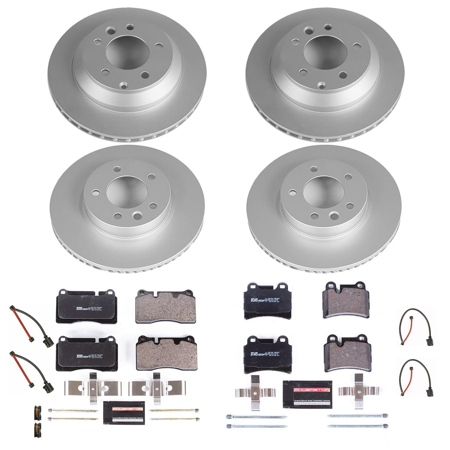 Power Stop 2006 Volkswagen Touareg Front & Rear Euro-Stop Brake Kit (1x psbESK4681, 1x psbESK4656) thumbnail 2