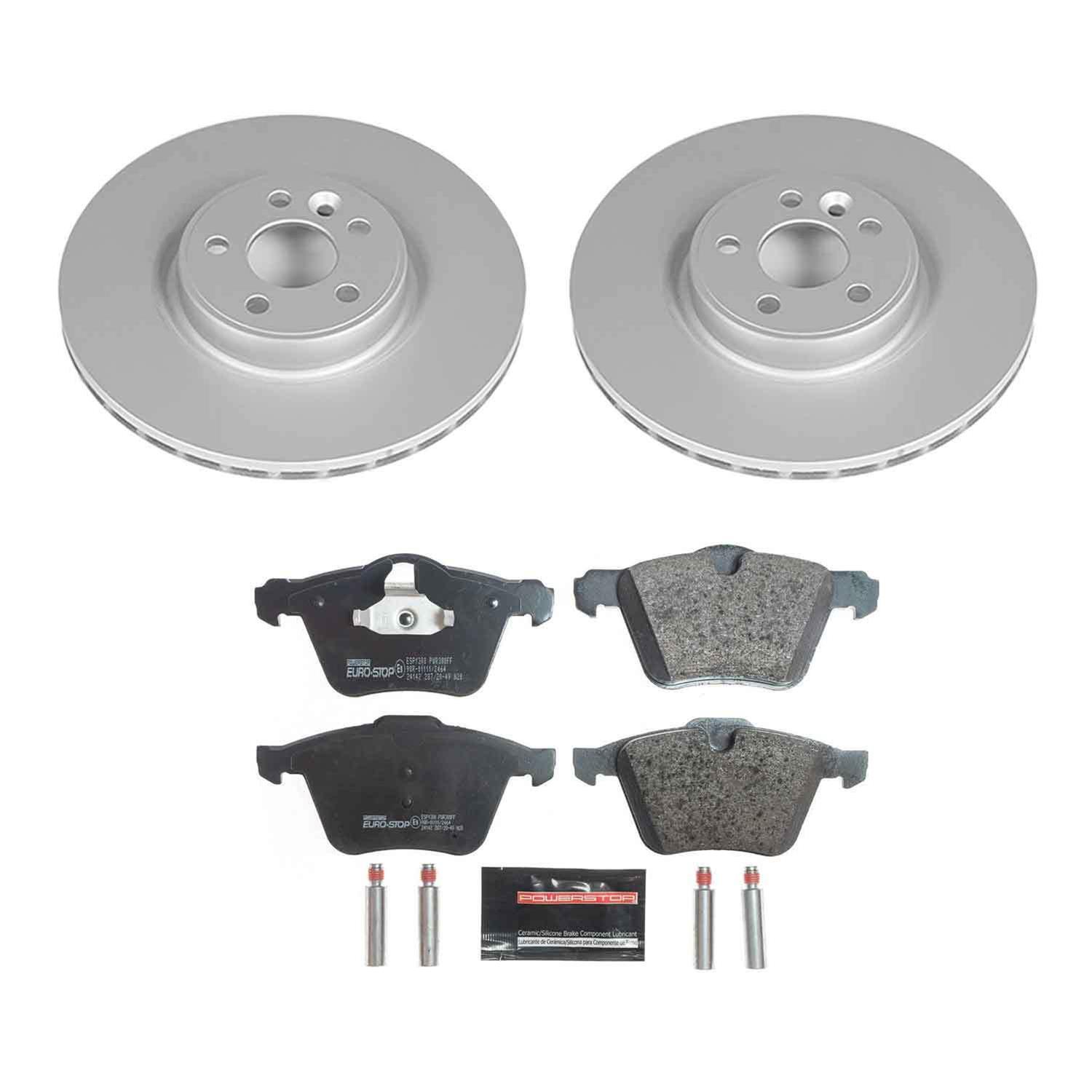 Power Stop 15-18 Volvo S60 Front & Rear Euro-Stop Brake Kit (1x psbESK4702, 1x psbESK4699A) thumbnail 4
