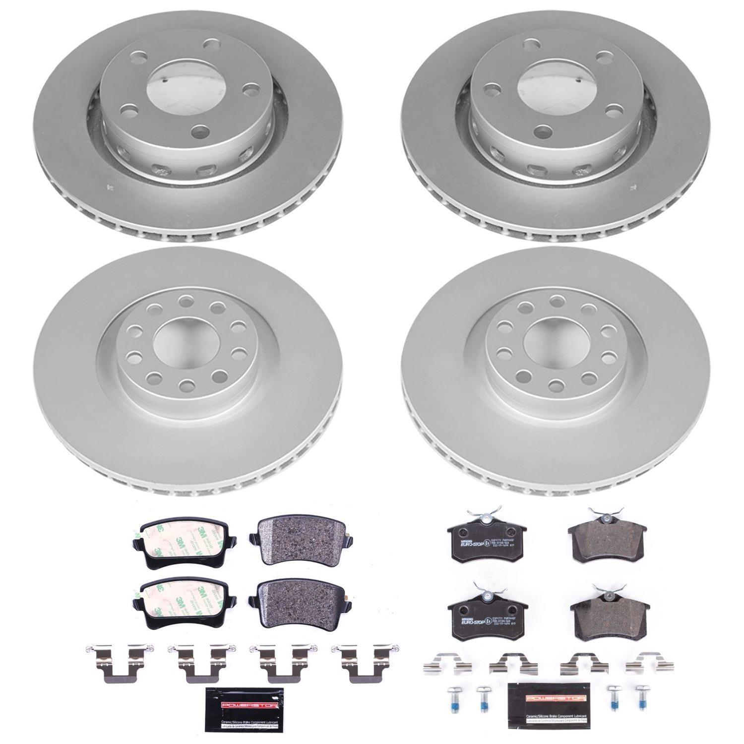 Power Stop 02-04 Audi S6 Front & Rear Euro-Stop Brake Kit (1x psbESK948, 1x psbESK4844) thumbnail 2