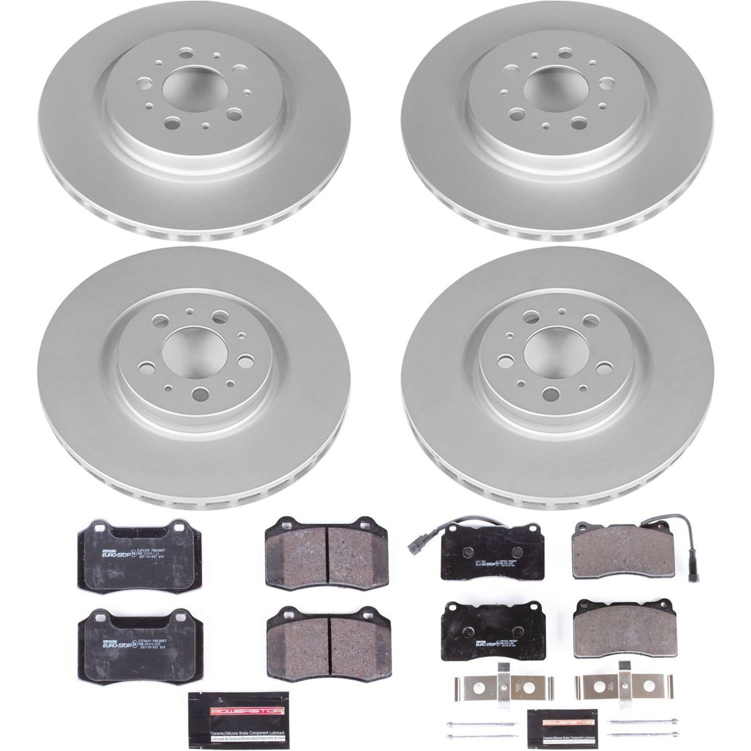 Power Stop 04-07 Volvo S60 Front & Rear Euro-Stop Brake Kit (1x psbESK5039, 1x psbESK4548) thumbnail 7