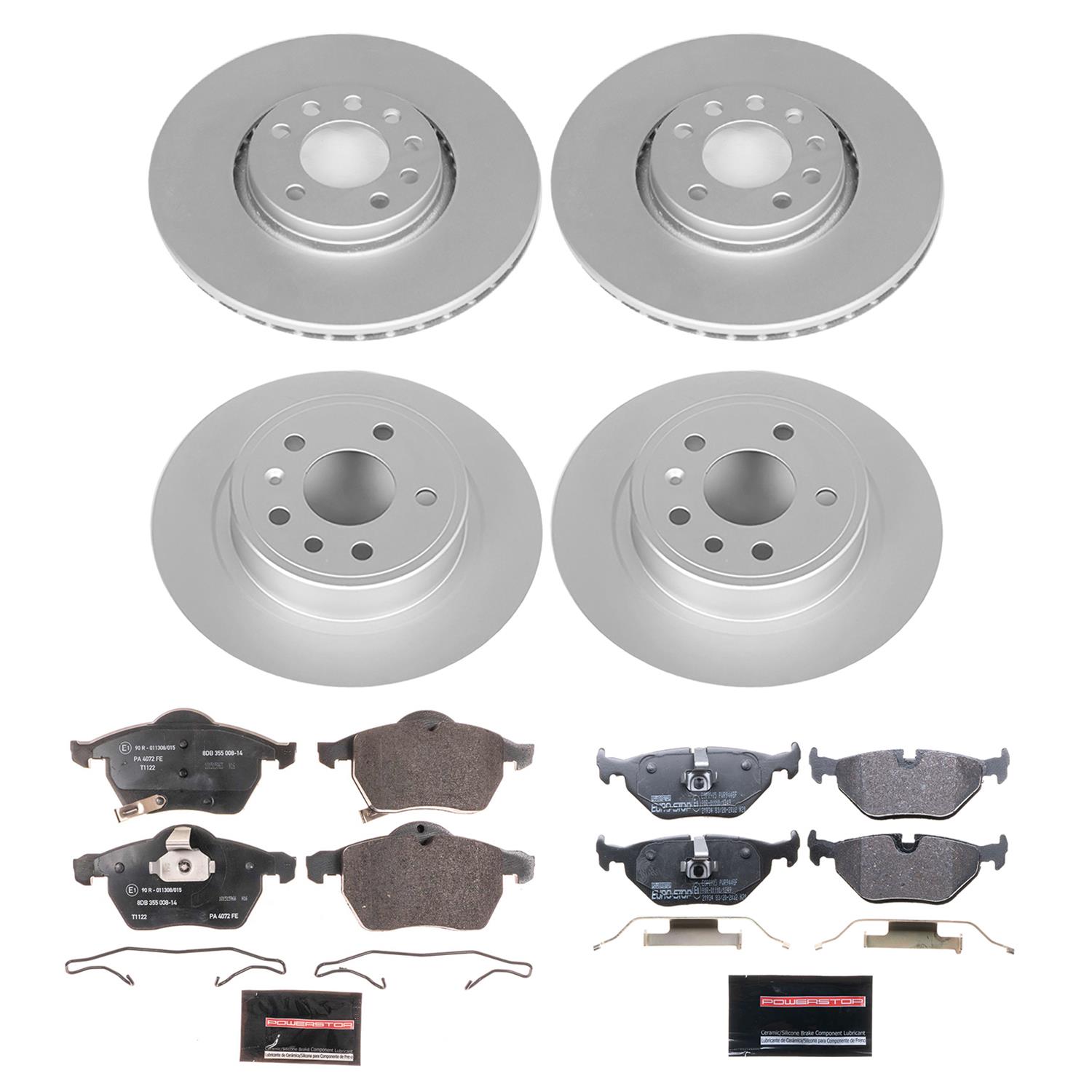 Power Stop 00-01 Saab 9-5 Front & Rear Euro-Stop Brake Kit (1x psbESK5218, 1x psbESK3080) thumbnail 7