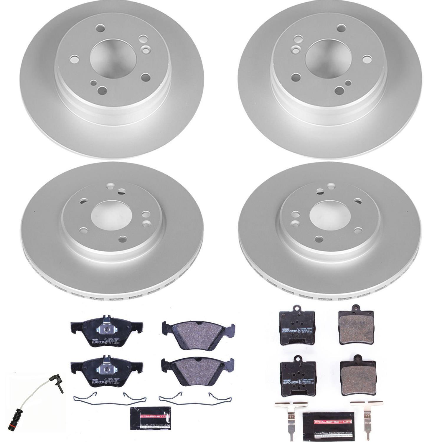 Power Stop 01-04 Mercedes-Benz SLK320 Front & Rear Euro-Stop Brake Kit (1x psbESK368, 1x psbESK2926) thumbnail 6