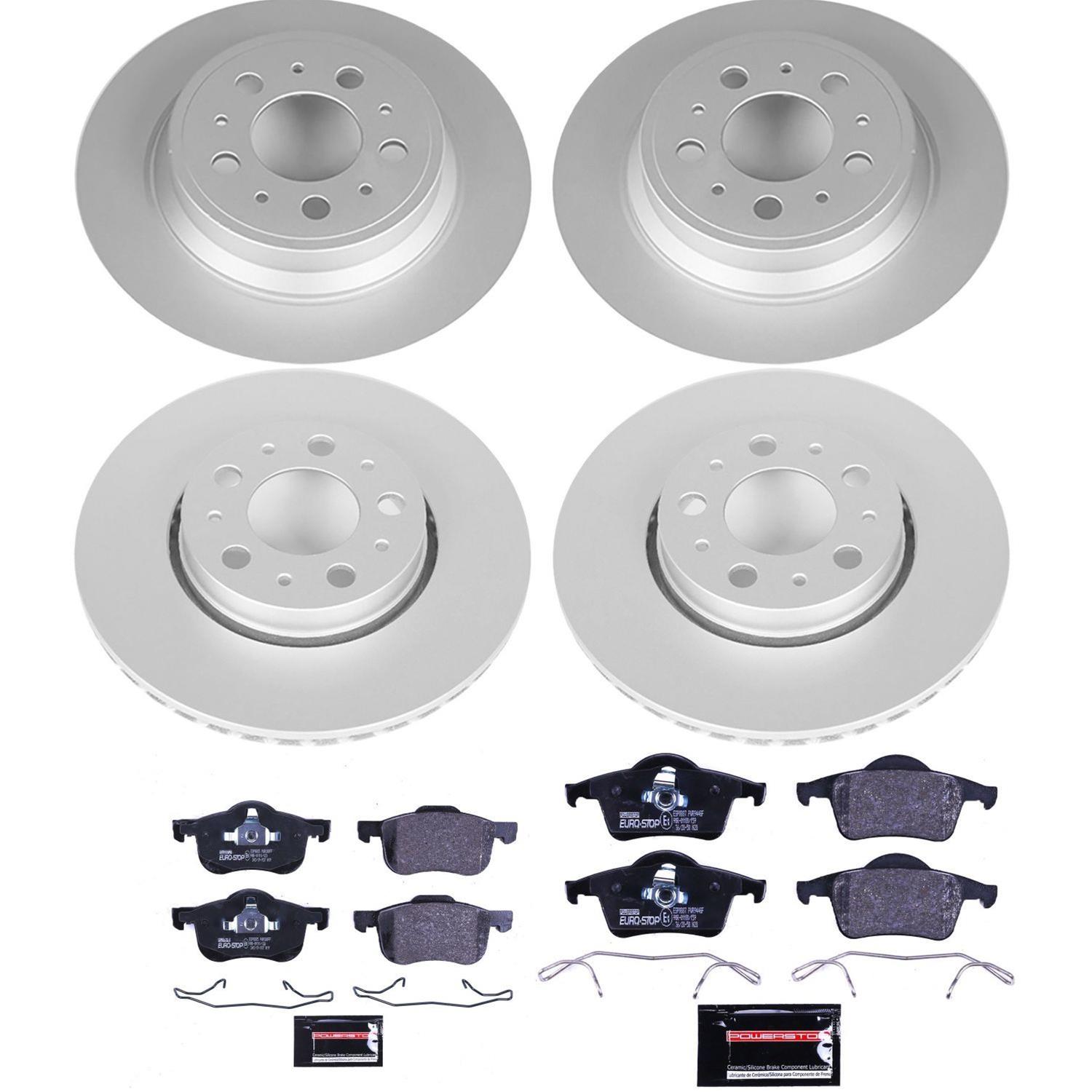 Power Stop 01-07 Volvo S60 Front & Rear Euro-Stop Brake Kit (1x psbESK3004, 1x psbESK5196) thumbnail 4