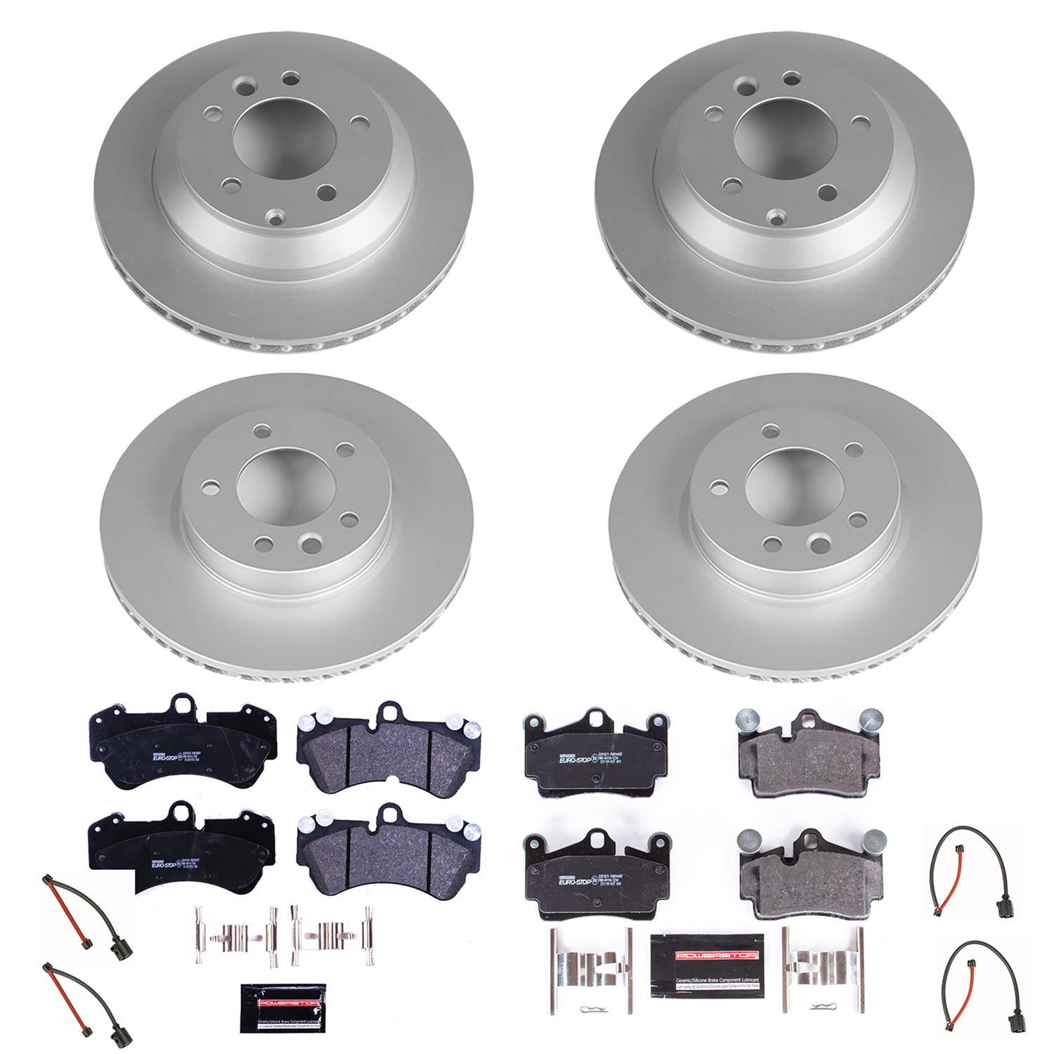 Power Stop 04-06 Porsche Cayenne Front & Rear Euro-Stop Brake Kit (1x psbESK5312, 1x psbESK4554) thumbnail 6