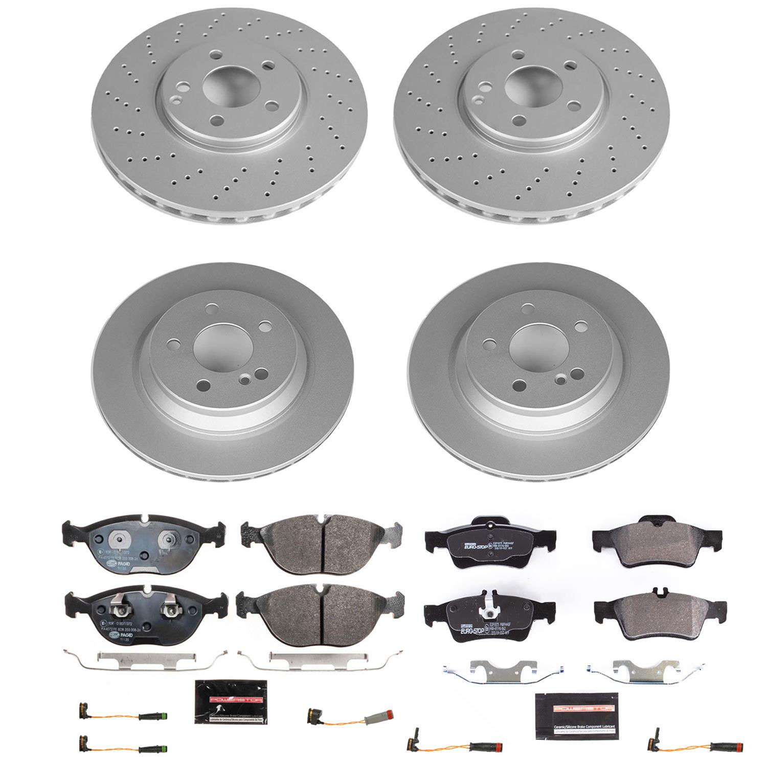 Power Stop 03-06 Mercedes-Benz S500 Front & Rear Euro-Stop Brake Kit (1x psbESK5118, 1x psbESK2998) thumbnail 5