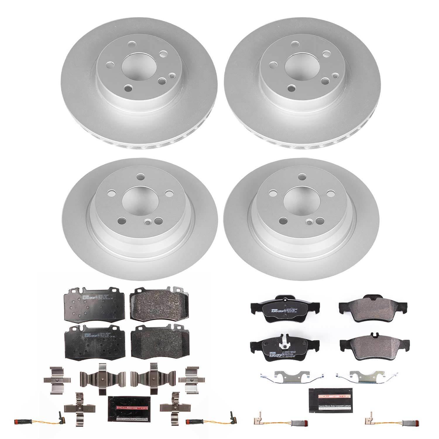 Power Stop 2006 Mercedes-Benz E350 Front and Rear Eurostop Brake Kit thumbnail 8