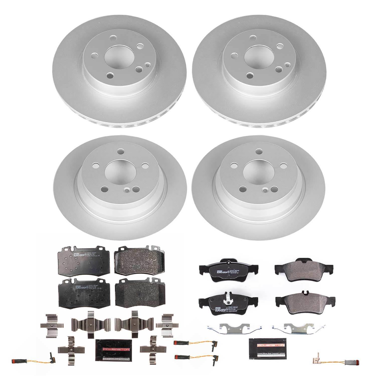 Power Stop 04-06 Mercedes-Benz E500 Front and Rear Eurostop Brake Kit thumbnail 8