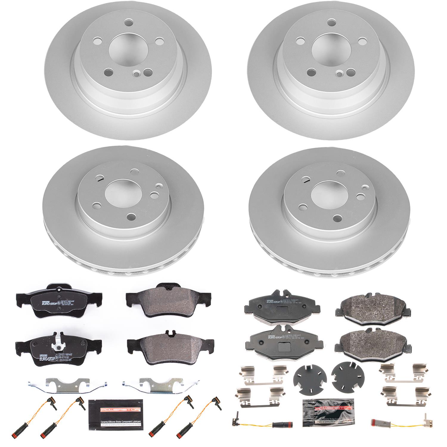Power Stop 2006 Mercedes-Benz E320 Front & Rear Euro-Stop Brake Kit (1x psbESK5326, 1x psbESK5320) thumbnail 5