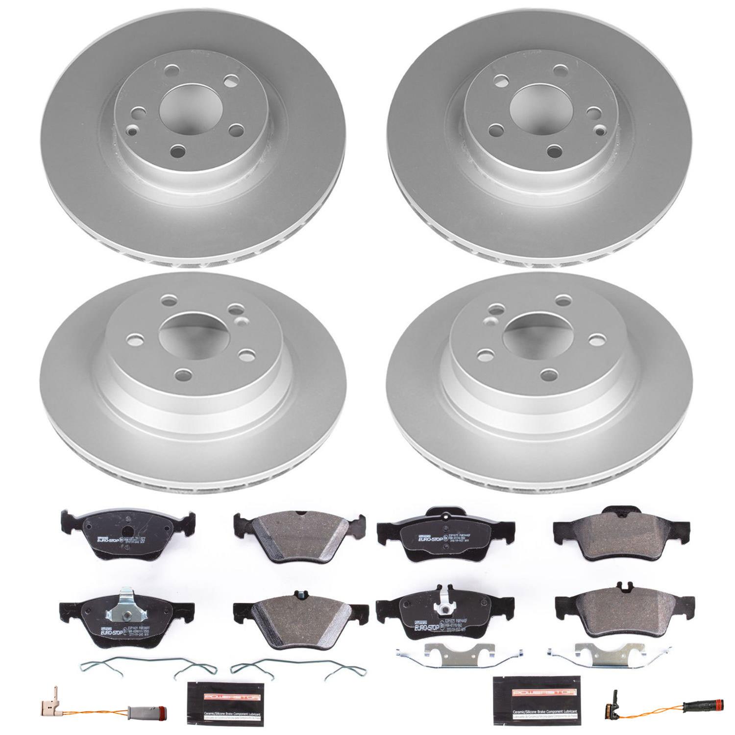 Power Stop 06-09 Mercedes-Benz E350 Front & Rear Euro-Stop Brake Kit (1x psbESK5322, 1x psbESK5168) thumbnail 6