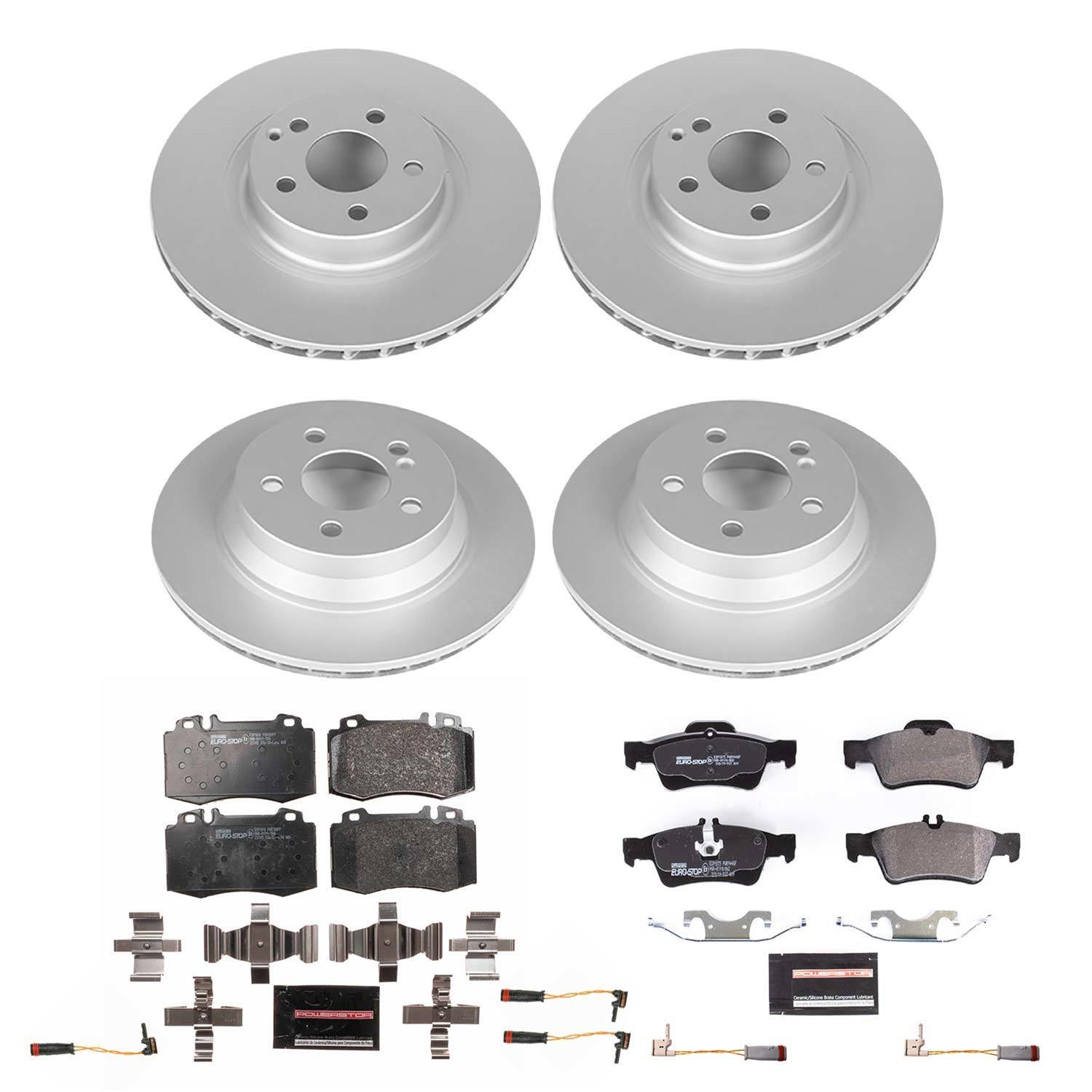 Power Stop 07-09 Mercedes-Benz E350 Front & Rear Euro-Stop Brake Kit (1x psbESK5322, 1x psbESK5241) thumbnail 6