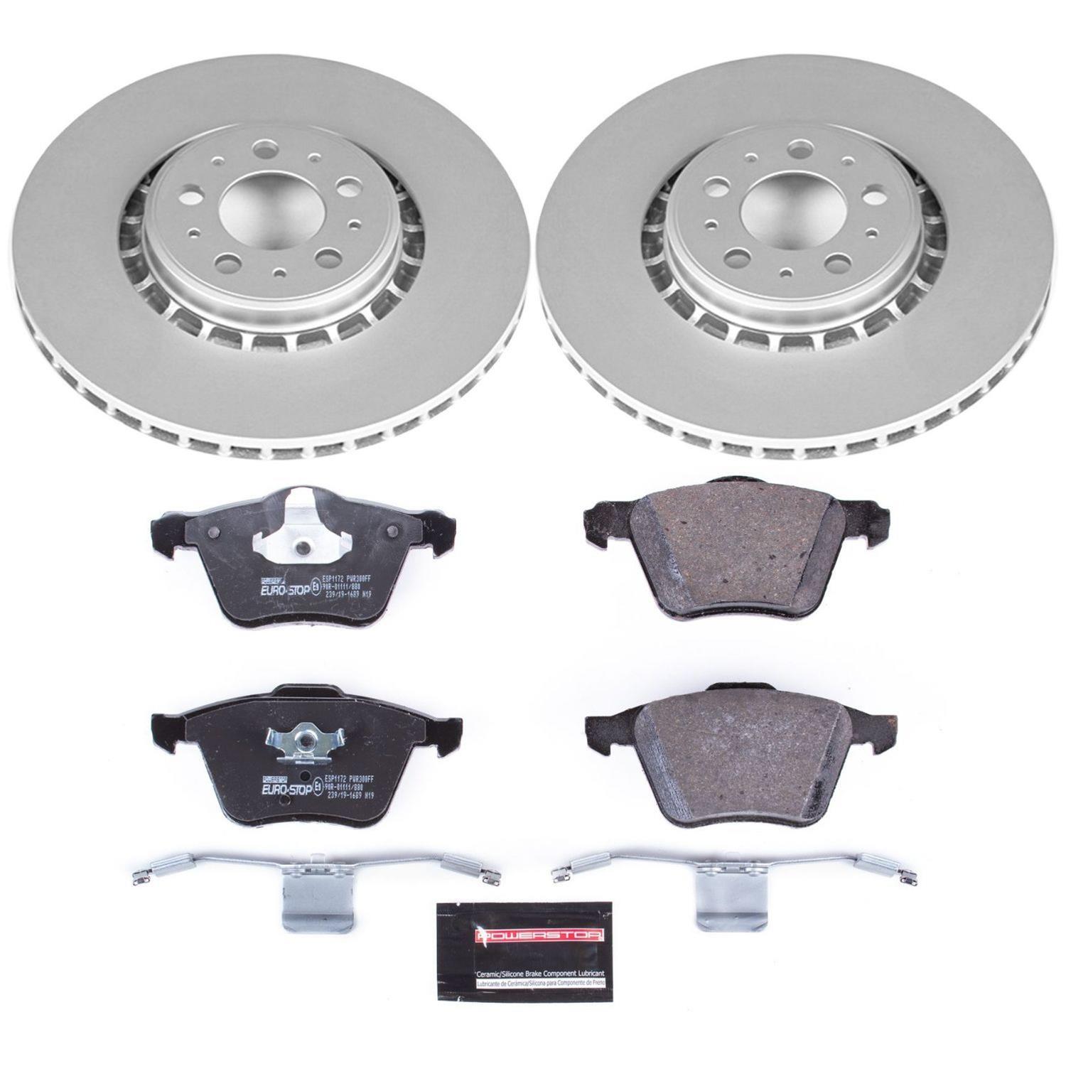 Power Stop 03-14 Volvo XC90 Front & Rear Euro-Stop Brake Kit (1x psbESK4552, 1x psbESK3039) thumbnail 7