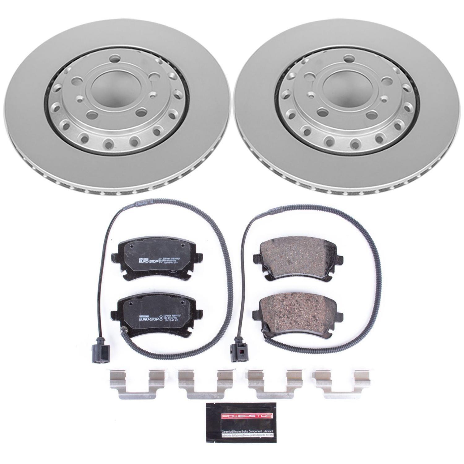 Power Stop 03-10 Audi A8 Quattro Front & Rear Euro-Stop Brake Kit (1x psbESK4562, 1x psbESK4570) thumbnail 7