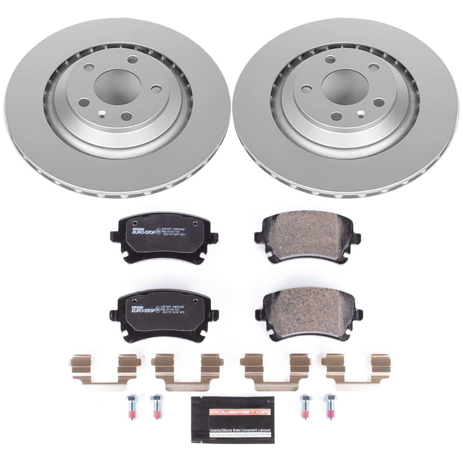 Power Stop 05-11 Audi A6 Quattro Front & Rear Euro-Stop Brake Kit (1x psbESK4567, 1x psbESK5277) thumbnail 7