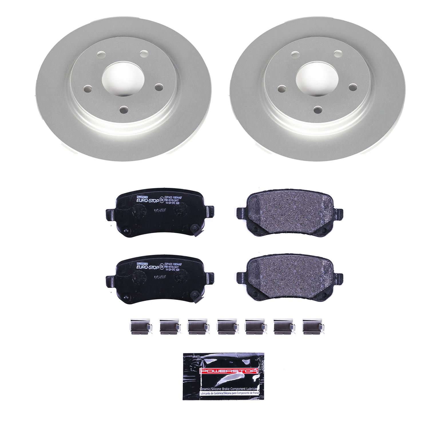 Power Stop 08-12 Chrysler Town & Country Front & Rear Euro-Stop Brake Kit (1x psbESK3118, 1x psbESK4569) thumbnail 8