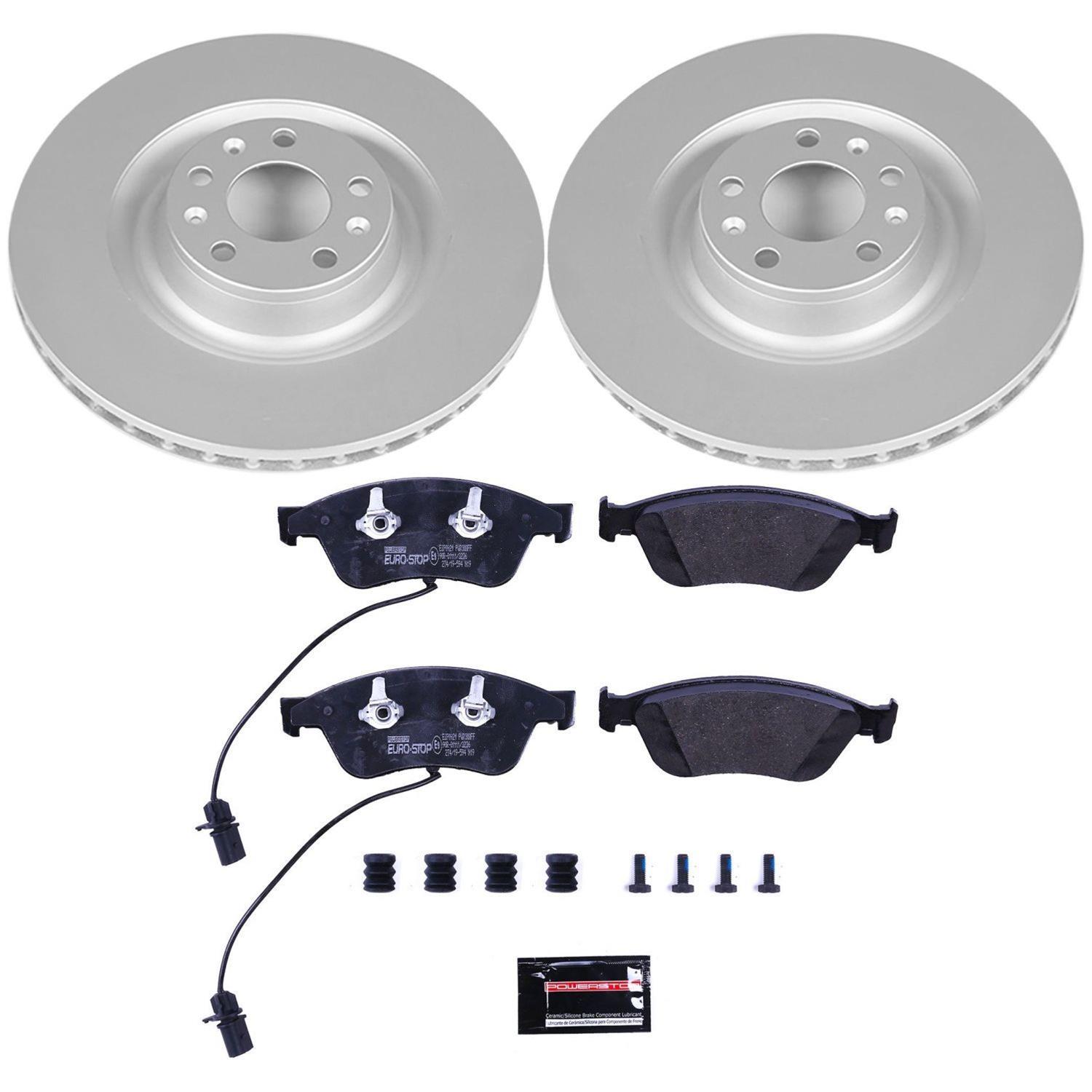 Power Stop 03-10 Audi A8 Quattro Front & Rear Euro-Stop Brake Kit (1x psbESK4562, 1x psbESK4570) thumbnail 9