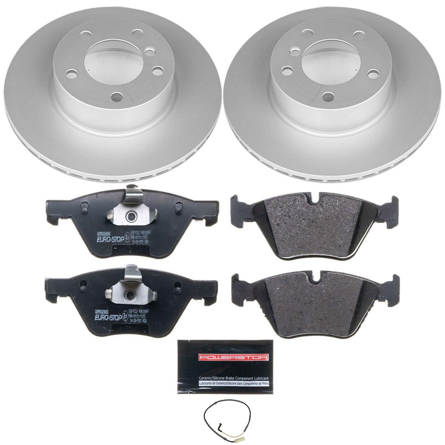 Power Stop 2007 BMW 328xi Front & Rear Euro-Stop Brake Kit (1x psbESK4589, 1x psbESK3002) thumbnail 7