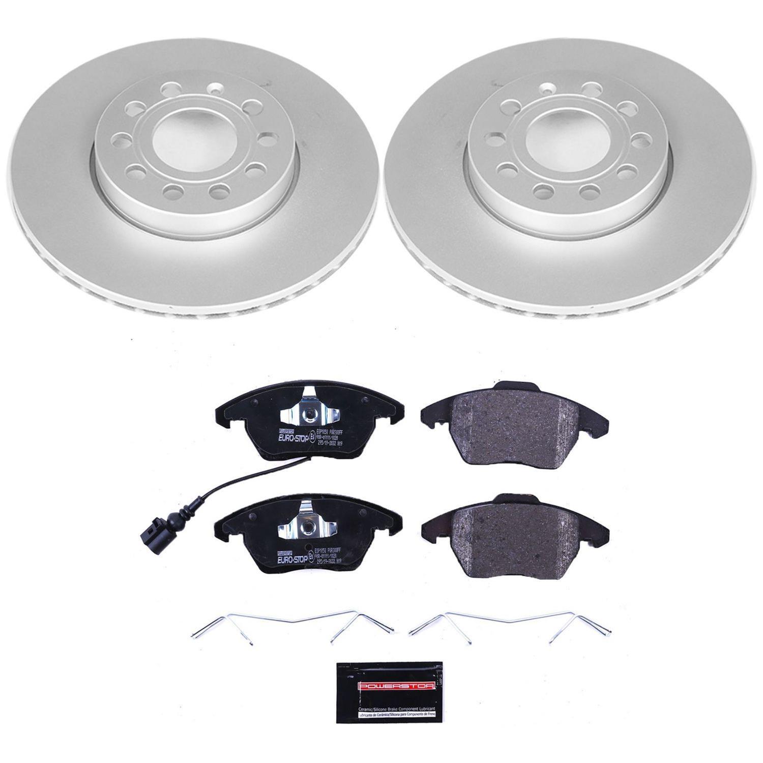 Power Stop 10-12 Audi A3 Front & Rear Euro-Stop Brake Kit (1x psbESK4623, 1x psbESK5671) thumbnail 3