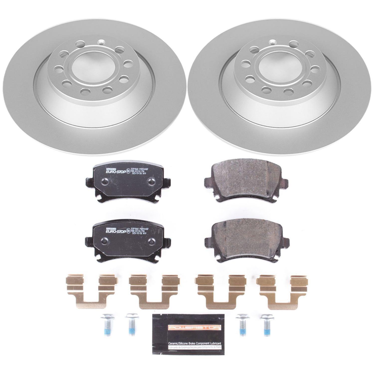 Power Stop 05-11 Audi A6 Front & Rear Euro-Stop Brake Kit (1x psbESK4625, 1x psbESK2993) thumbnail 8