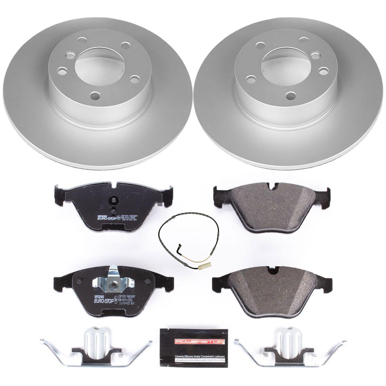 Power Stop 09-10 BMW 328i xDrive Front & Rear Euro-Stop Brake Kit (1x psbESK4678, 1x psbESK3002) thumbnail 7