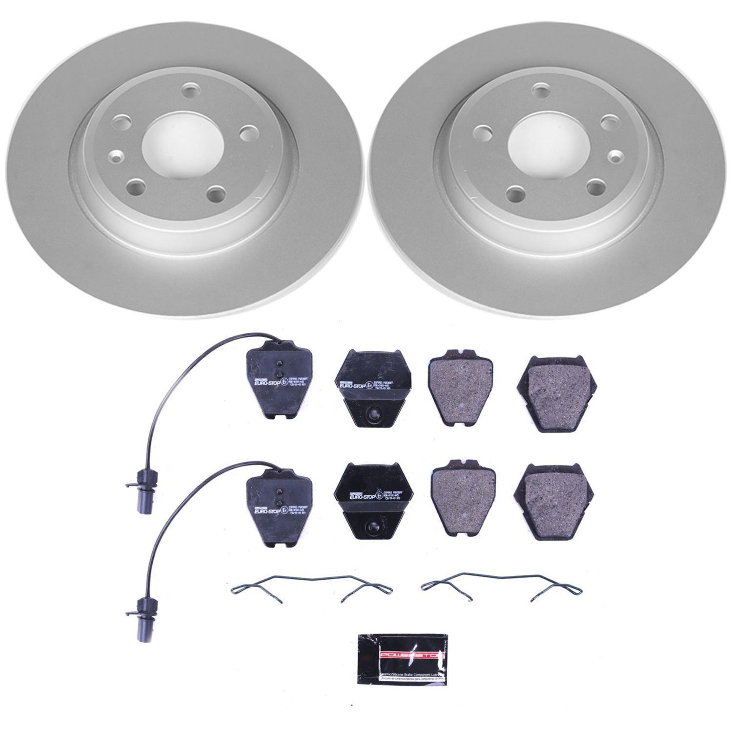 Power Stop 12-16 Audi A4 Front & Rear Euro-Stop Brake Kit (1x psbESK6133, 1x psbESK4745) thumbnail 9