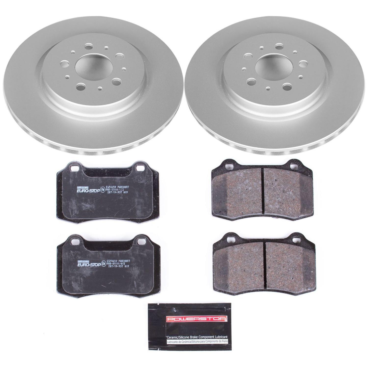Power Stop 04-07 Volvo S60 Front & Rear Euro-Stop Brake Kit (1x psbESK5039, 1x psbESK4548) thumbnail 6
