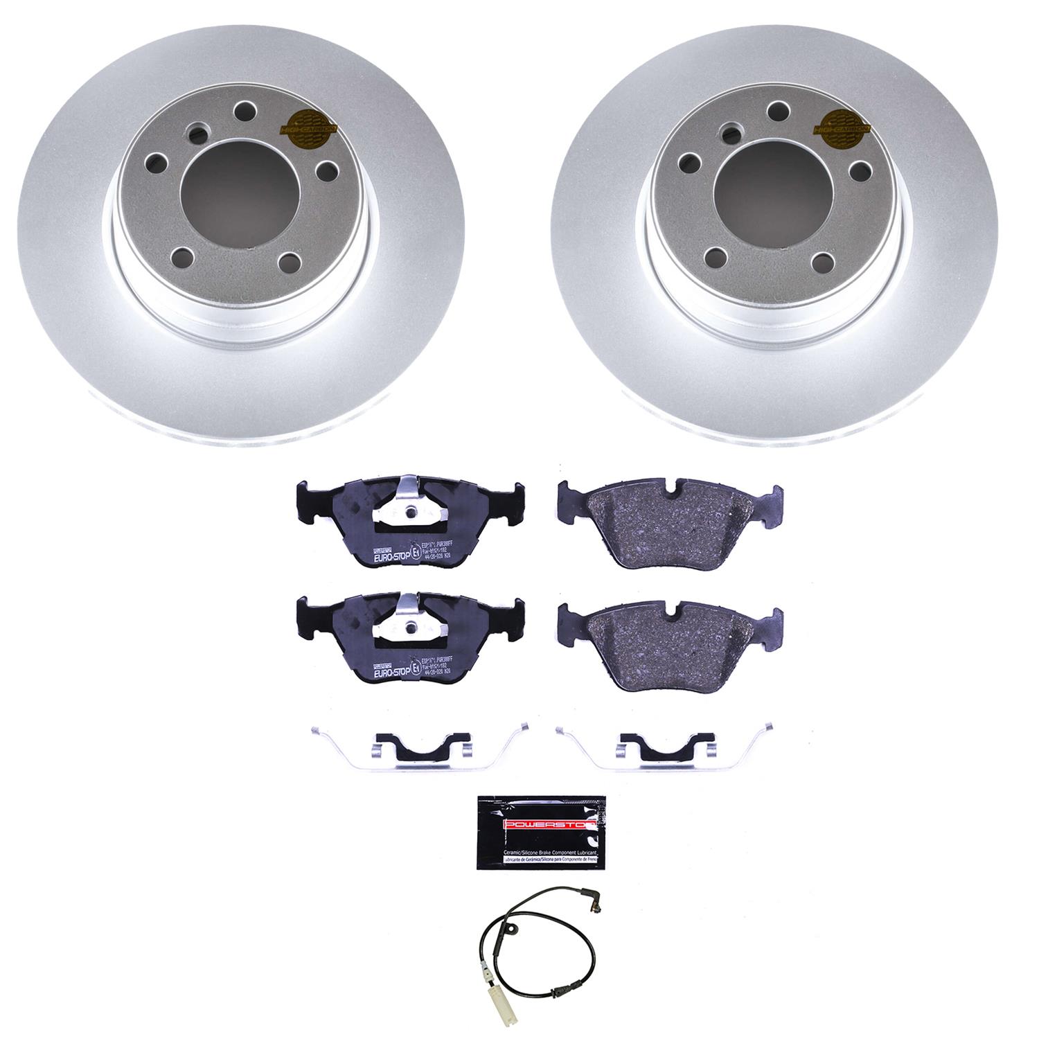 Power Stop 04-05 BMW 525i Front & Rear Euro-Stop Brake Kit (1x psbESK5156, 1x psbESK5361) thumbnail 4