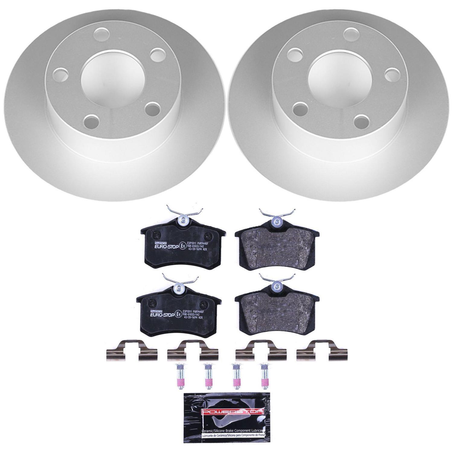 Power Stop 98-04 Audi A6 Front & Rear Euro-Stop Brake Kit (1x psbESK636, 1x psbESK515) thumbnail 8