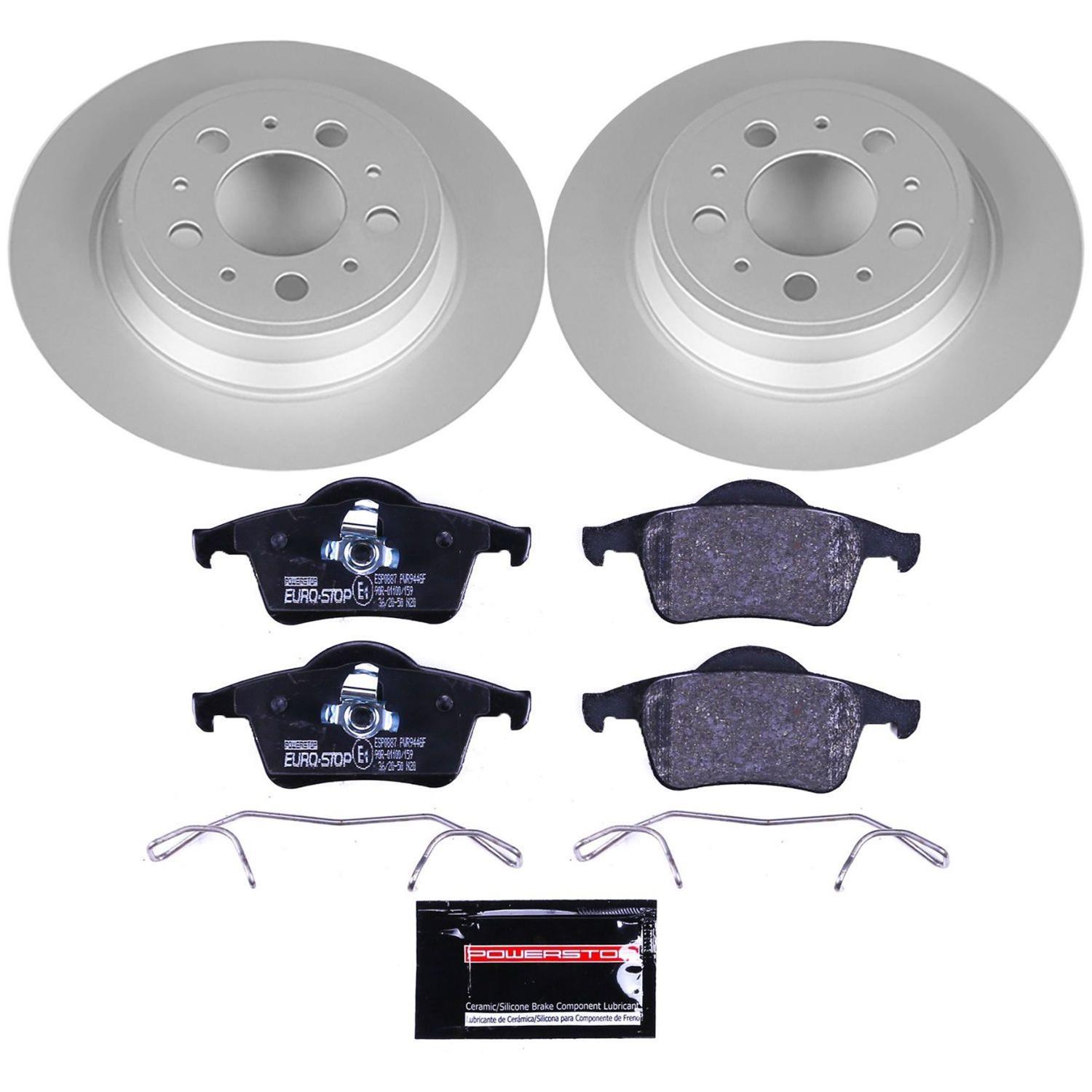 Power Stop 01-07 Volvo S60 Front & Rear Euro-Stop Brake Kit (1x psbESK3004, 1x psbESK5196) thumbnail 3