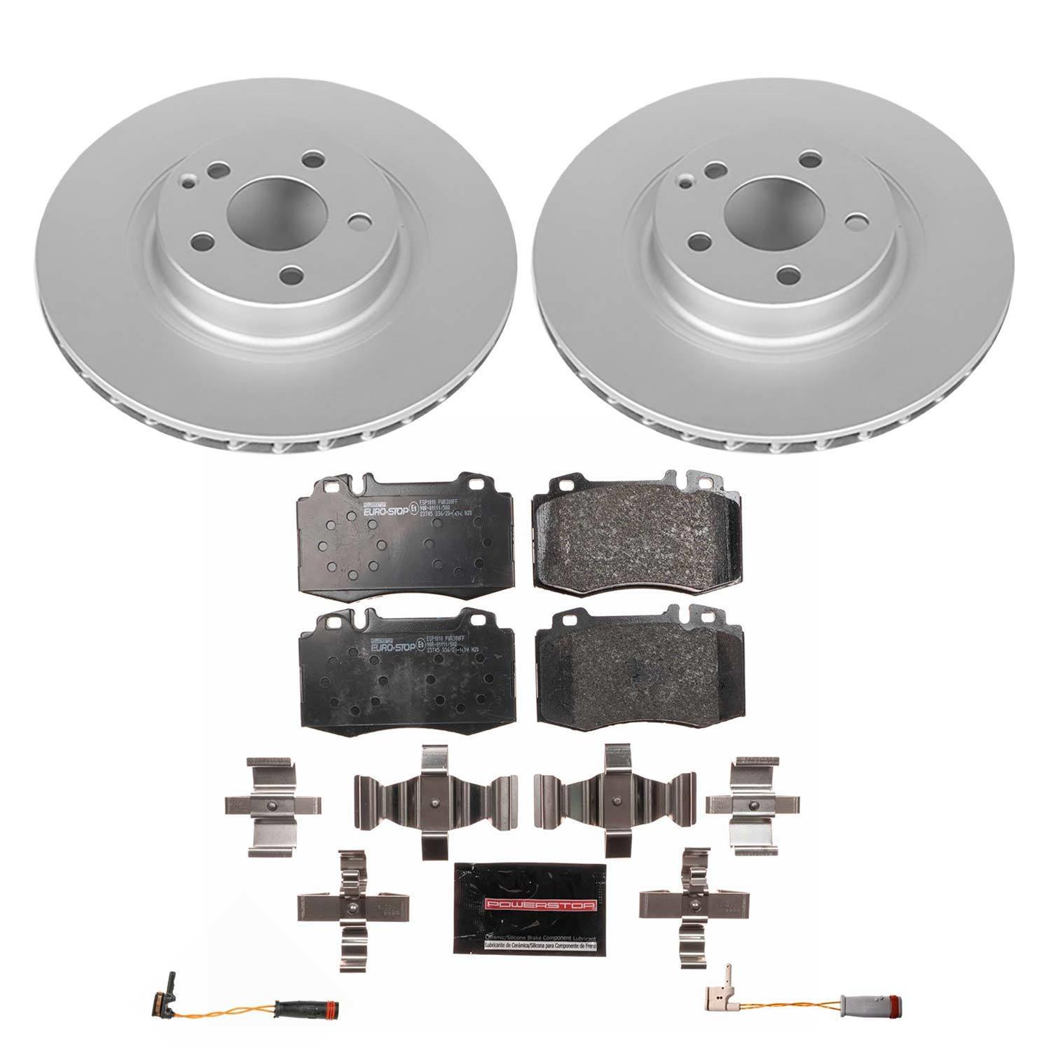 Power Stop 07-09 Mercedes-Benz E350 Front & Rear Euro-Stop Brake Kit (1x psbESK5322, 1x psbESK5241) thumbnail 7