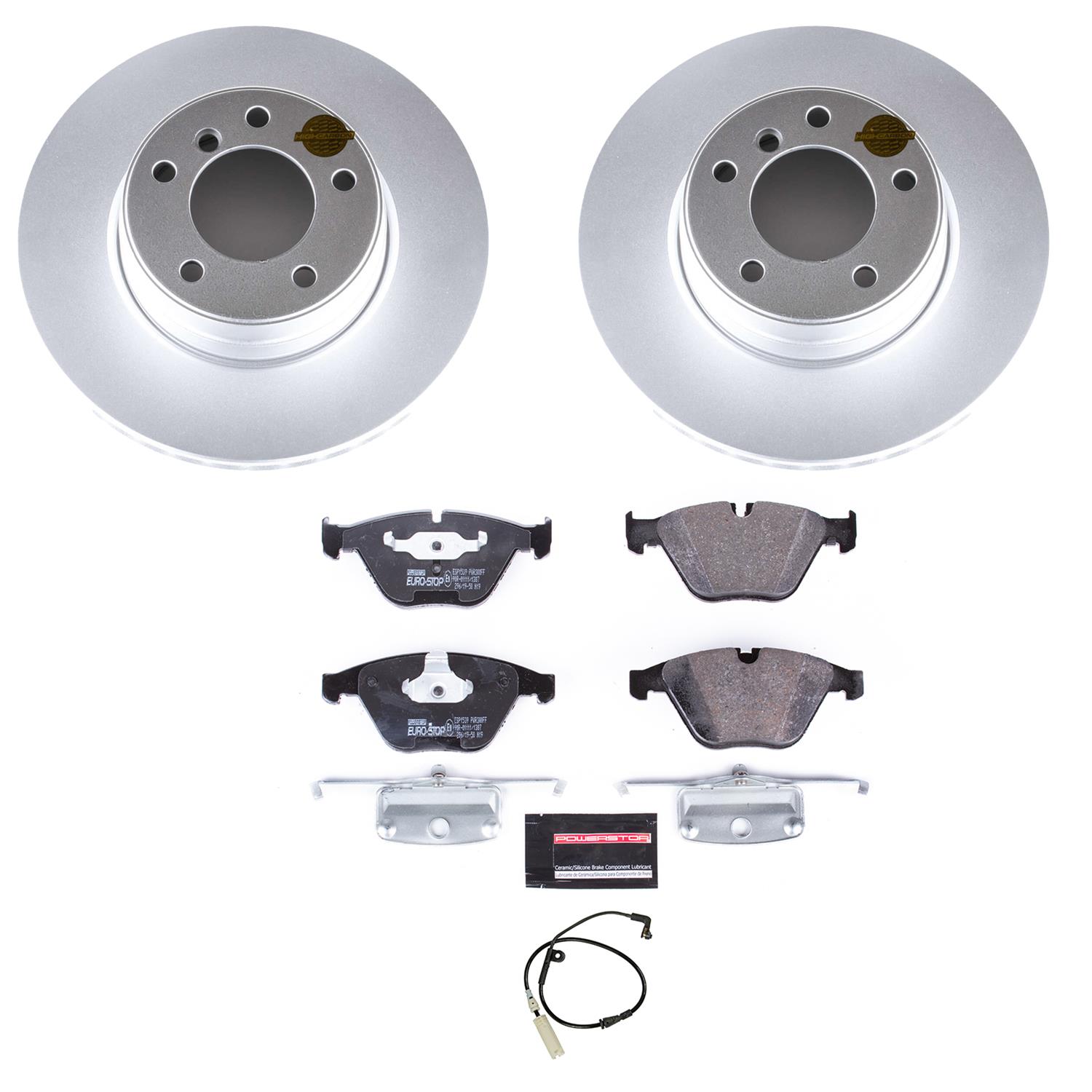 Power Stop 06-07 BMW 525i Front & Rear Euro-Stop Brake Kit (1x psbESK5361, 1x psbESK5280) thumbnail 7