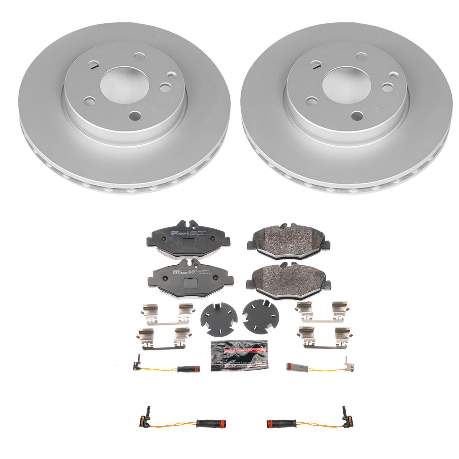 Power Stop 2006 Mercedes-Benz E320 Front & Rear Euro-Stop Brake Kit (1x psbESK5326, 1x psbESK5320) thumbnail 9