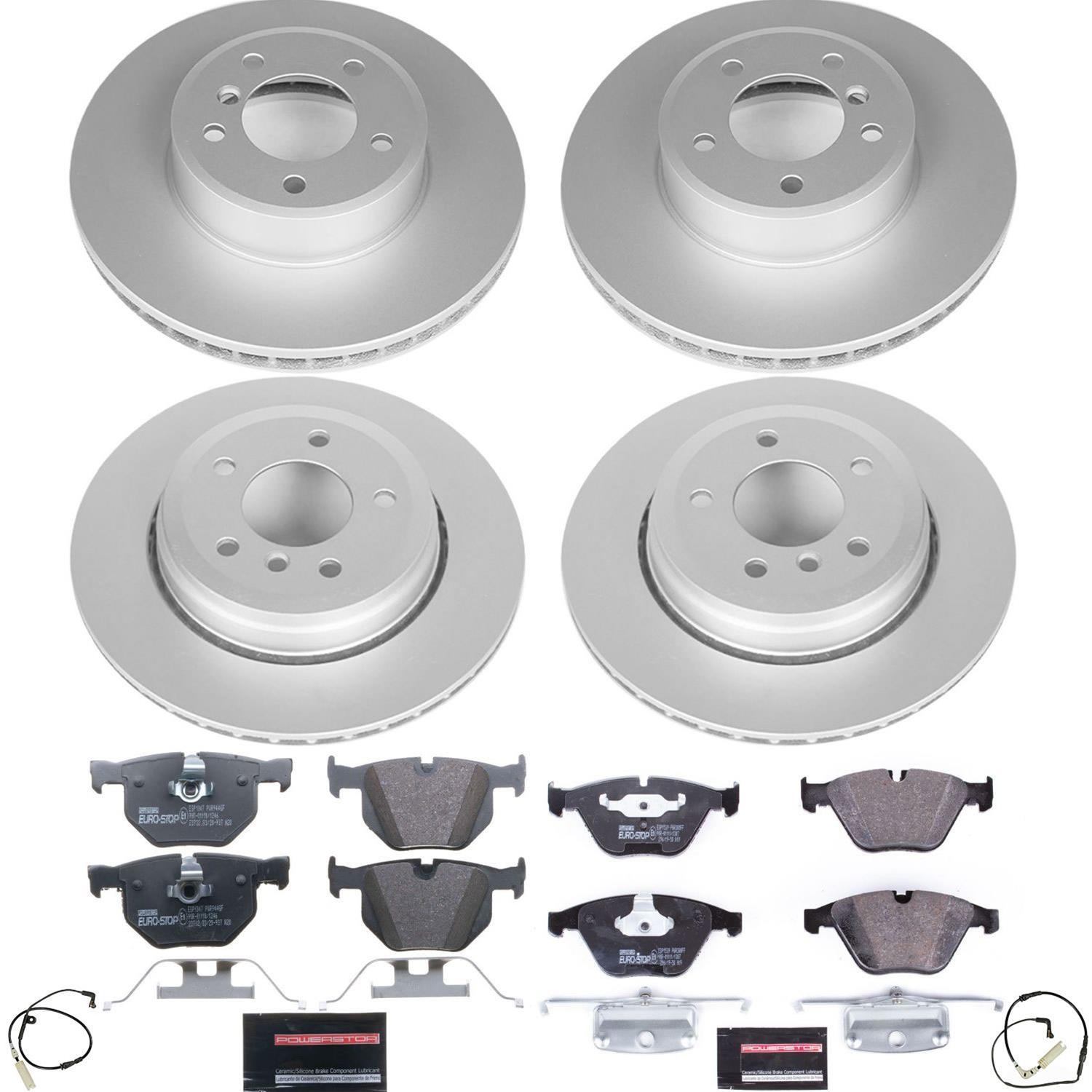 Power Stop 04-06 BMW 525i Front & Rear Euro-Stop Brake Kit (1x psbESK5361, 1x psbESK2110) thumbnail 3
