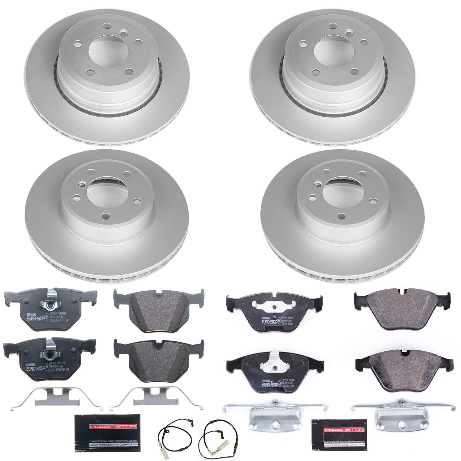 Power Stop 06-07 BMW 525xi Front & Rear Euro-Stop Brake Kit (1x psbESK5491, 1x psbESK2110) thumbnail 5