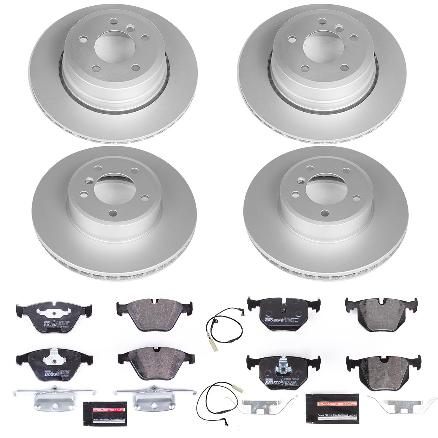 Power Stop 06-07 BMW 530xi Front & Rear Euro-Stop Brake Kit (1x psbESK2110, 1x psbESK5492) thumbnail 6