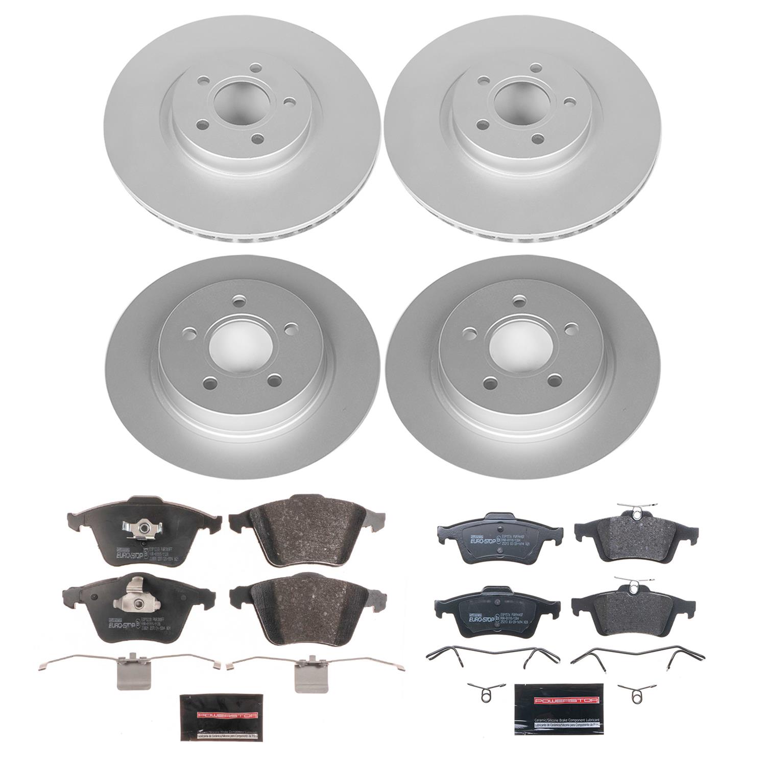Power Stop 06-13 Volvo C70 Front & Rear Euro-Stop Brake Kit (1x psbESK4613, 1x psbESK5430) thumbnail 7