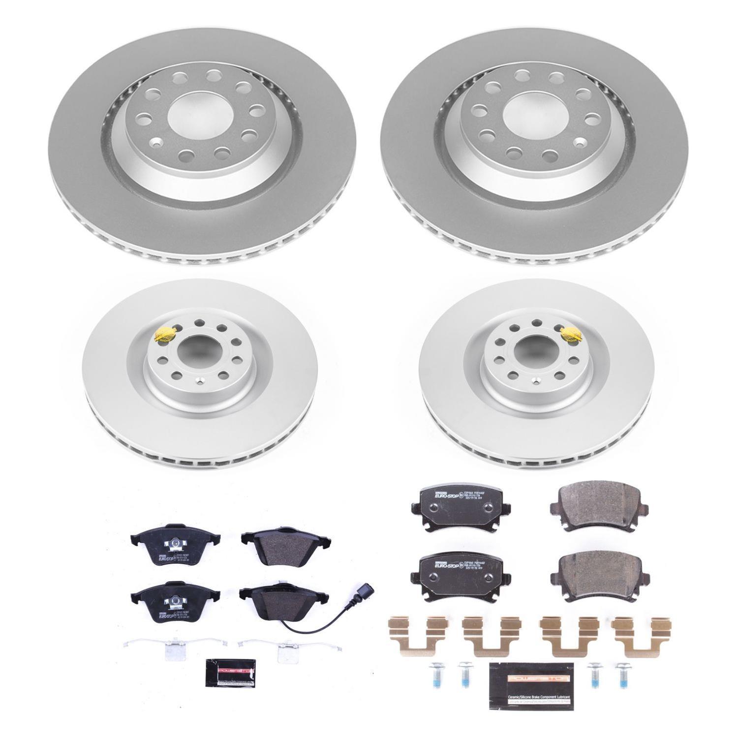 Power Stop 09-11 Volkswagen CC Front & Rear Euro-Stop Brake Kit (1x psbESK4628, 1x psbESK5425) thumbnail 8