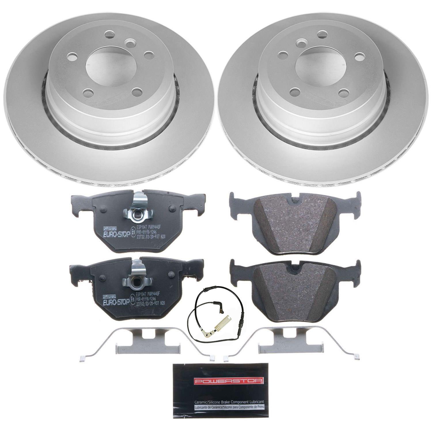 Power Stop 06-07 BMW 525xi Front & Rear Euro-Stop Brake Kit (1x psbESK5491, 1x psbESK2110) thumbnail 8
