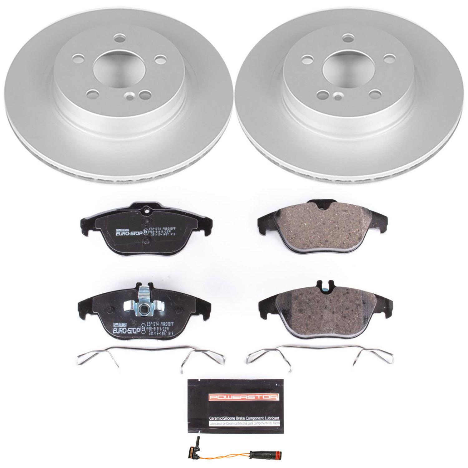Power Stop 13-14 Mercedes-Benz C300 Front & Rear Euro-Stop Brake Kit (1x psbESK5792, 1x psbESK5626) thumbnail 9