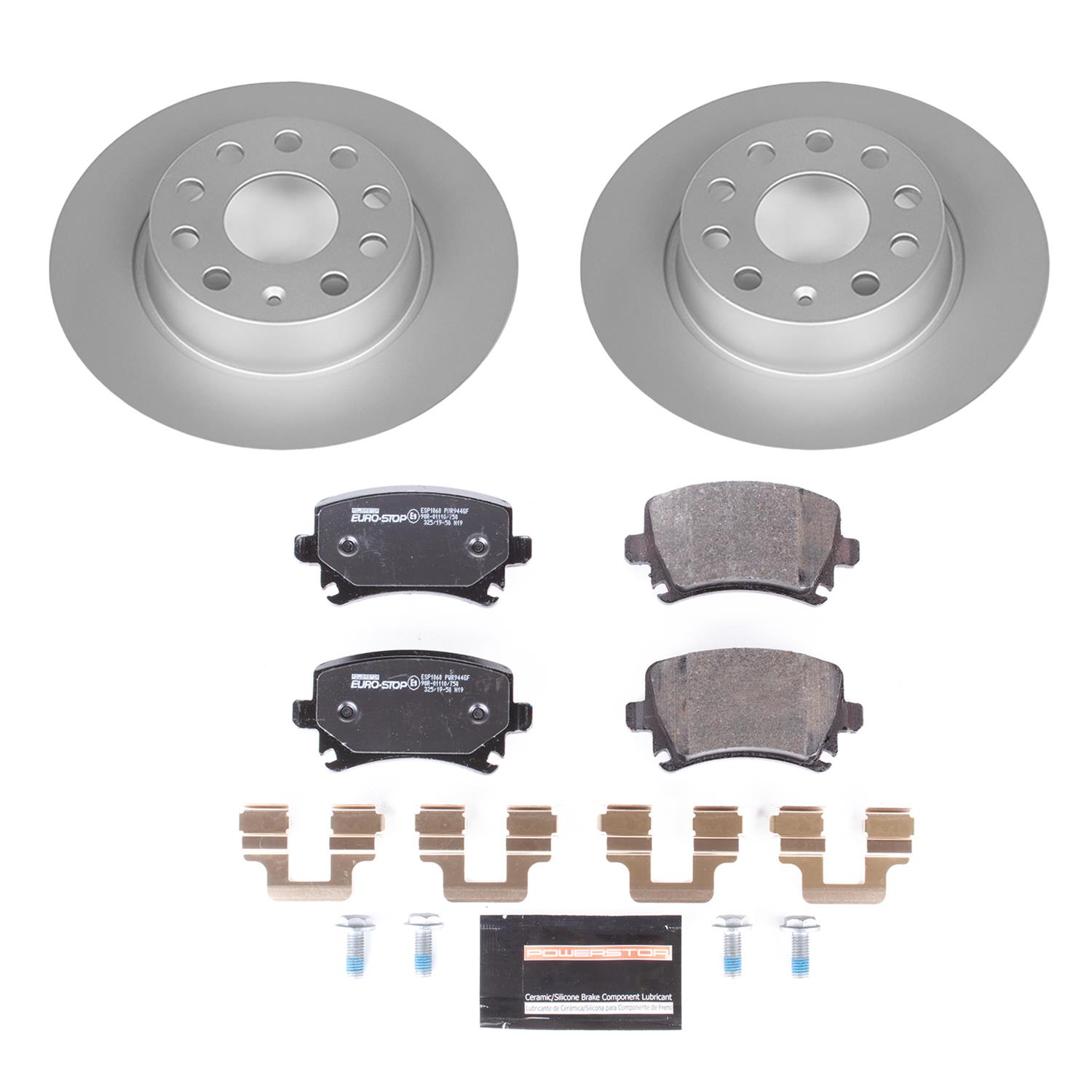 Power Stop 2010 Volkswagen Golf Front & Rear Euro-Stop Brake Kit (1x psbESK5666, 1x psbESK4623) thumbnail 5