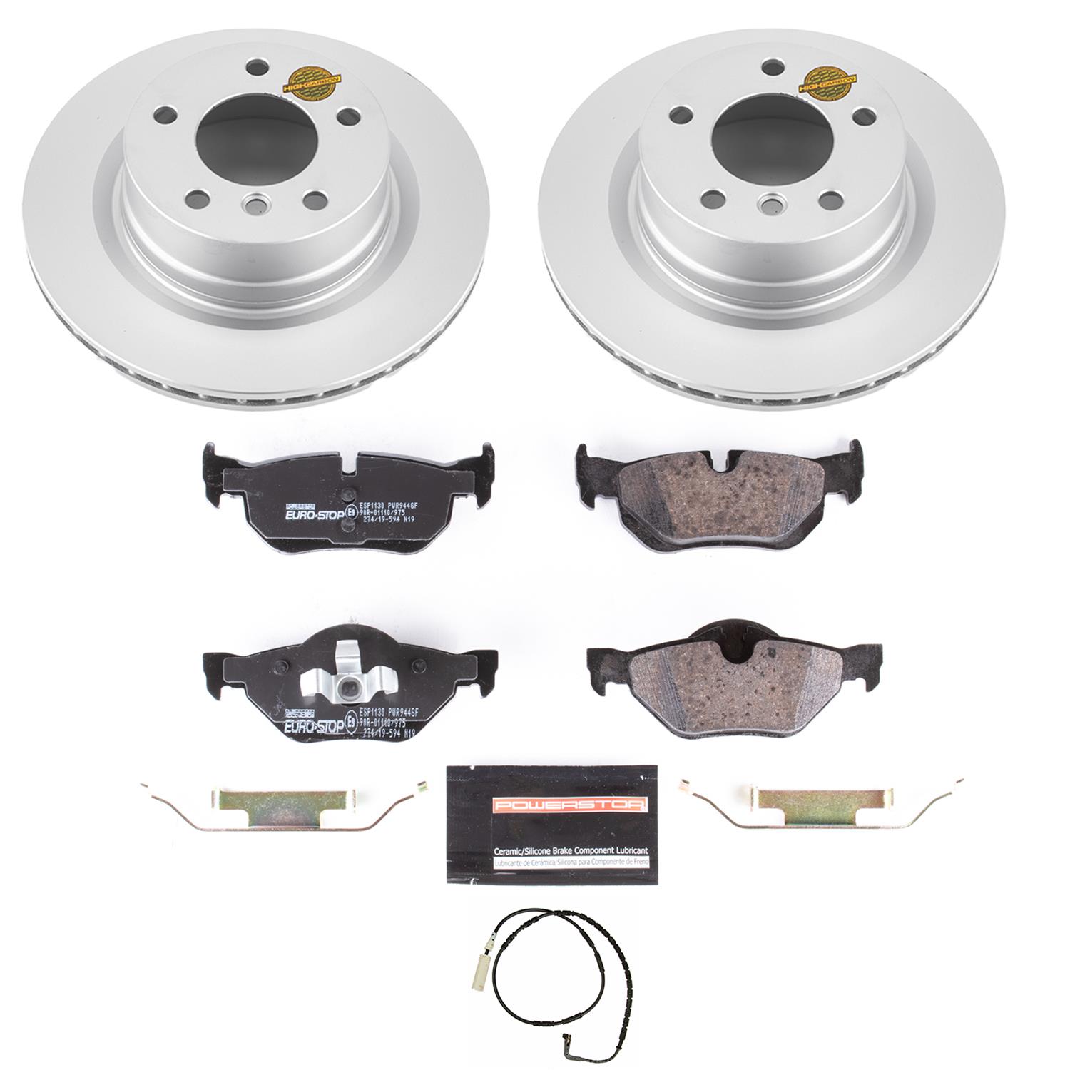 Power Stop 08-10 BMW 128i Front & Rear Euro-Stop Brake Kit (1x psbESK3087, 1x psbESK5687) thumbnail 8