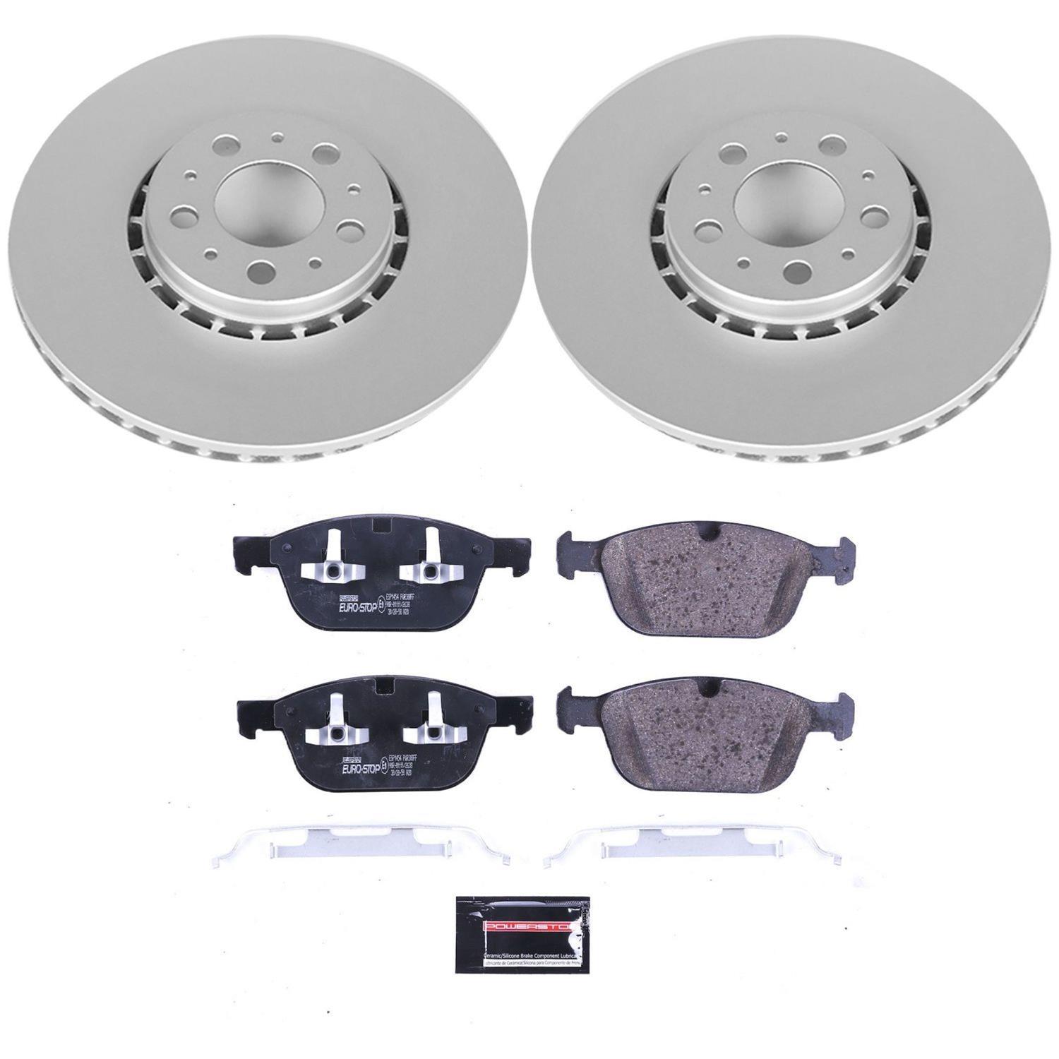 Power Stop 03-14 Volvo XC90 Front & Rear Euro-Stop Brake Kit (1x psbESK5707, 1x psbESK3039) thumbnail 9