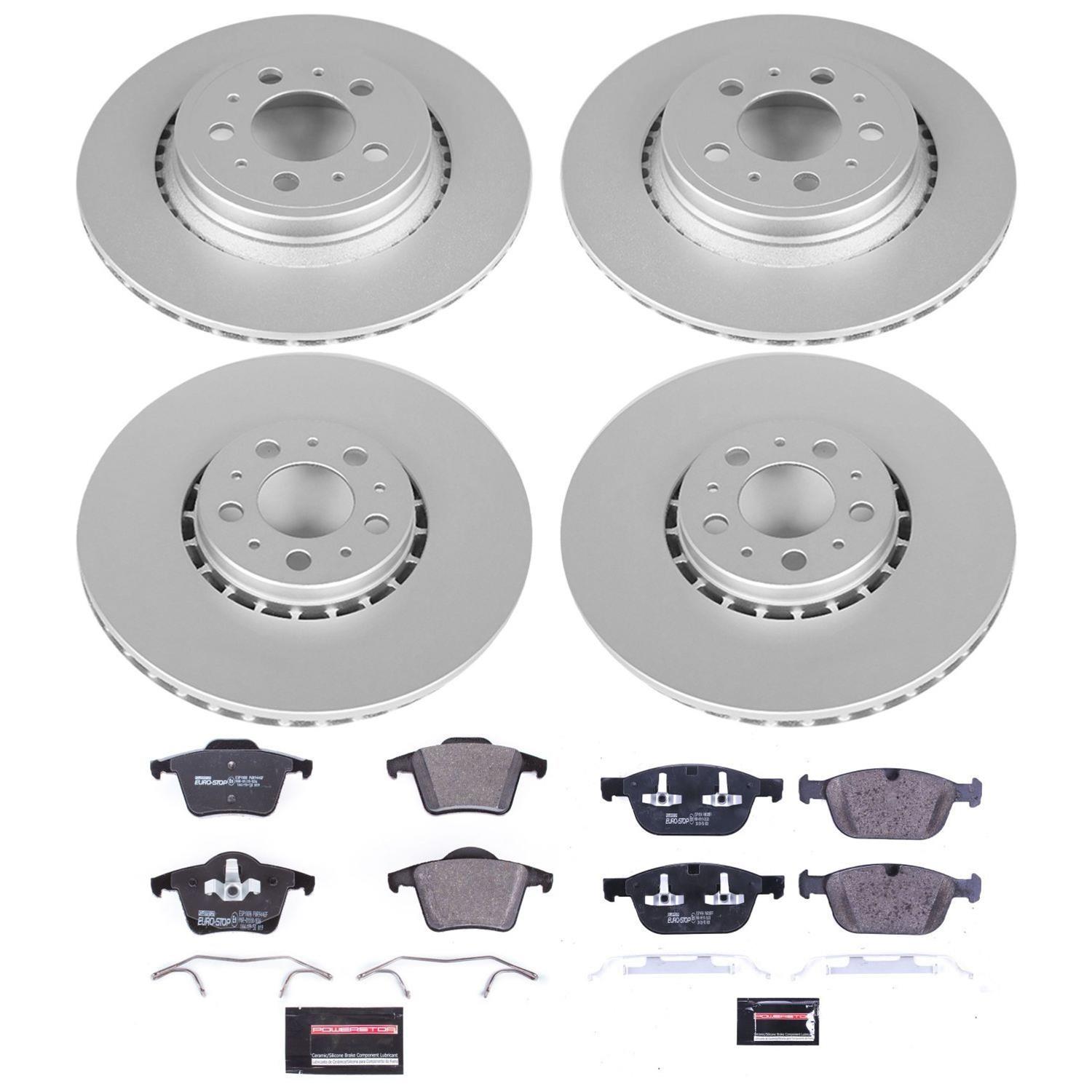 Power Stop 03-14 Volvo XC90 Front & Rear Euro-Stop Brake Kit (1x psbESK5707, 1x psbESK3039) thumbnail 6