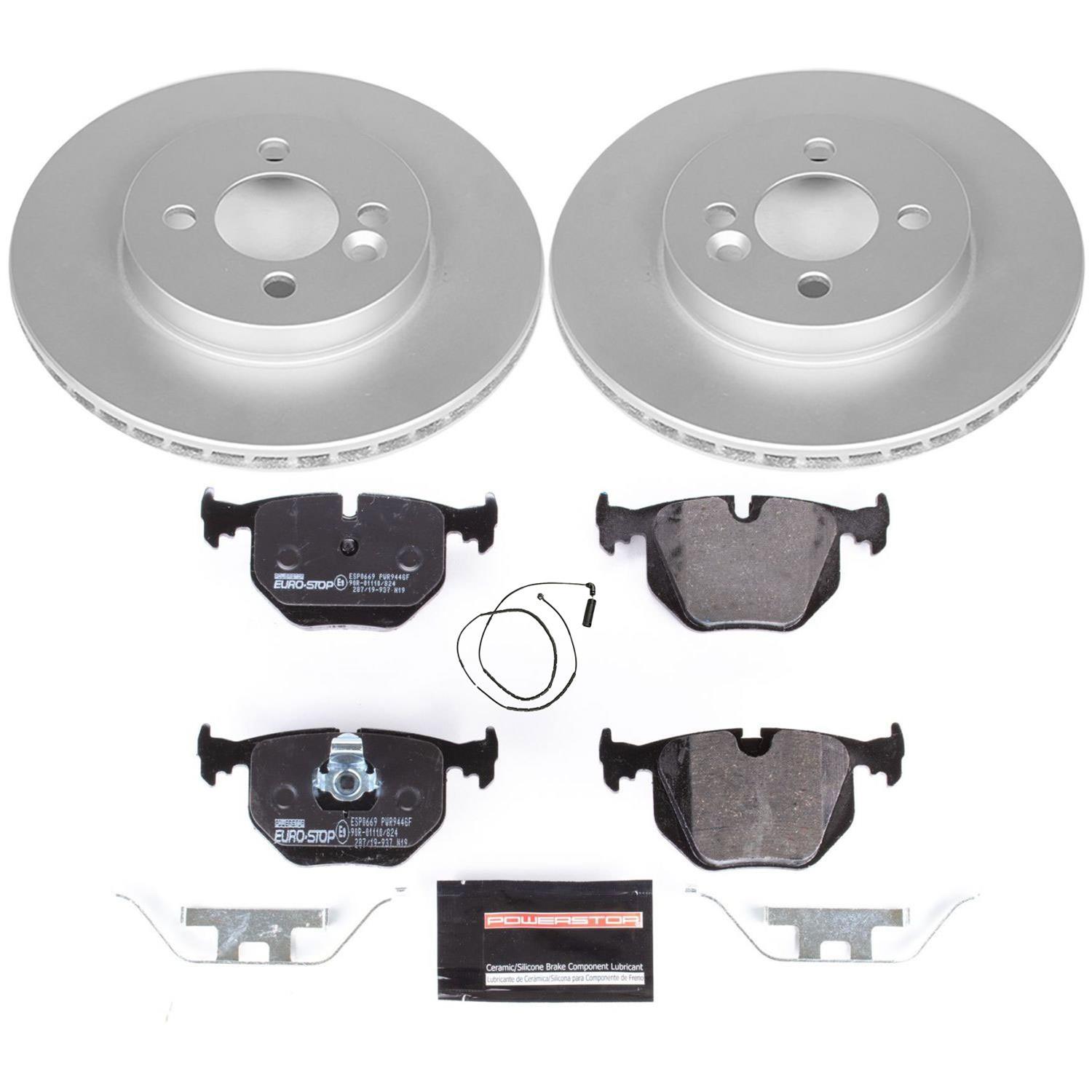 Power Stop 01-06 BMW 330Ci Front & Rear Euro-Stop Brake Kit (1x psbESK928, 1x psbESK5729) thumbnail 9