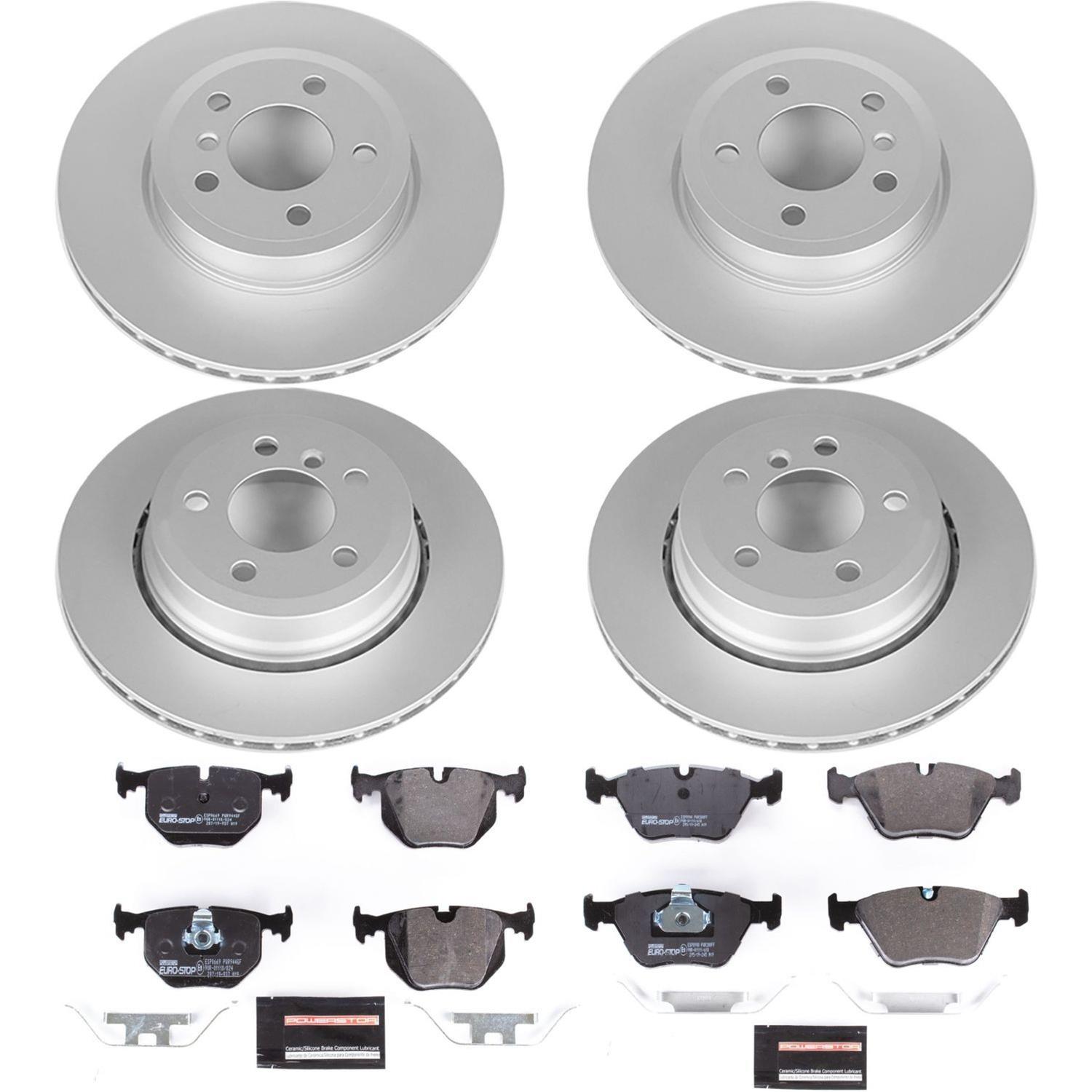 Power Stop 04-10 BMW X3 Front & Rear Euro-Stop Brake Kit (1x psbESK5298, 1x psbESK5738) thumbnail 6