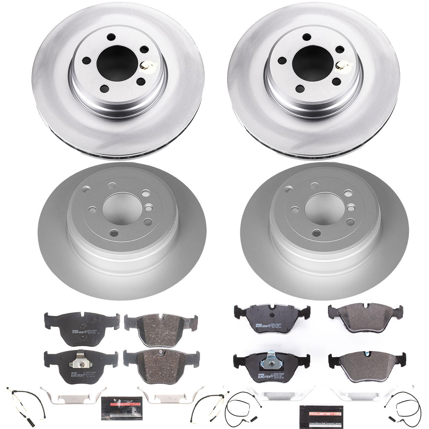 Power Stop 03-05 Land Rover Range Rover Front & Rear Euro-Stop Brake Kit (1x psbESK5742, 1x psbESK5111) thumbnail 5