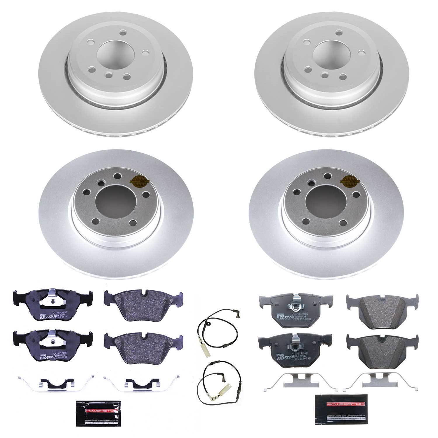 Power Stop 04-05 BMW 525i Front & Rear Euro-Stop Brake Kit (1x psbESK5156, 1x psbESK5361) thumbnail 3