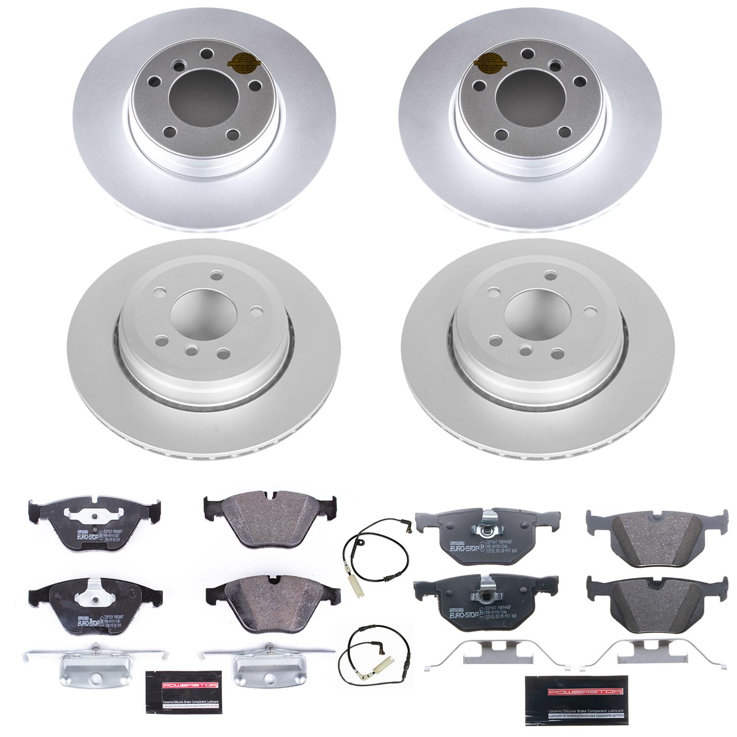 Power Stop 06-07 BMW 525i Front & Rear Euro-Stop Brake Kit (1x psbESK5361, 1x psbESK5280) thumbnail 5