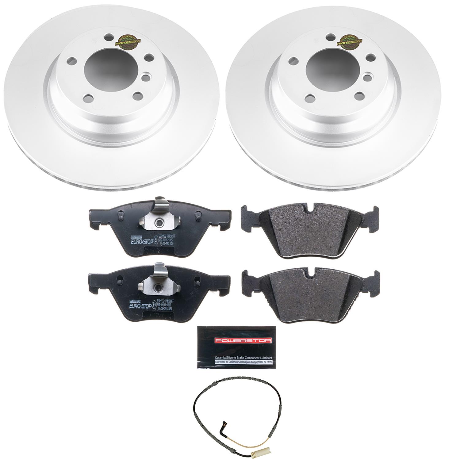 Power Stop 2006 BMW 330xi Front & Rear Euro-Stop Brake Kit (1x psbESK045, 1x psbESK5767) thumbnail 9