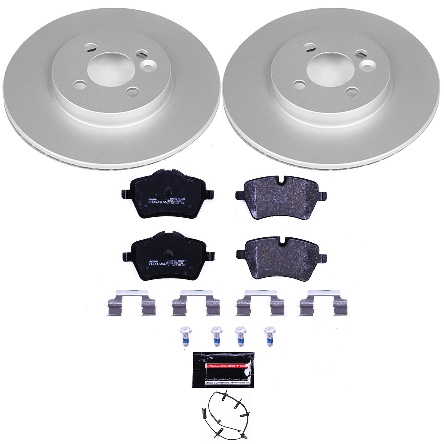 Power Stop 07-08 Mini Cooper Front & Rear Euro-Stop Brake Kit (1x psbESK6280, 1x psbESK5784) thumbnail 9