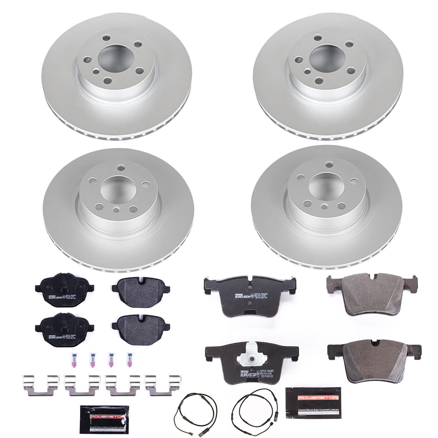 Power Stop 11-17 BMW X3 Front & Rear Euro-Stop Brake Kit (1x psbESK6038, 1x psbESK6040) thumbnail 5